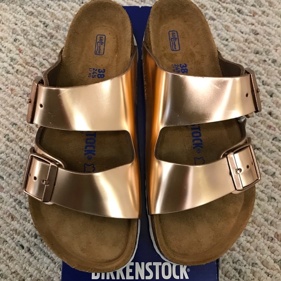 🆕 Birkenstock x Anthropologie arizona metallic - Picture 4 of 11